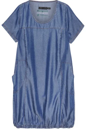 Fiorella rubino Kjole, Dame, Blå, 5XL, Kjole lavet af Tencel™