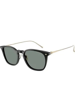 Giorgio Armani Tilbehør, Herre, Sort, 52 MM, Uld, Stilfulde solbriller Ar8226T