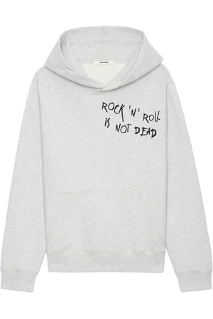 Zadig & Voltaire Sweathshirts & Hoodies, Herre, Grå, M, Uld, Stilfuld T-shirt til mænd