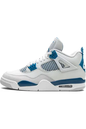 Jordan Sko, unisex, Flerfarvet, 36 EU, Læder, Retro Military Blue Basketball Sneaker