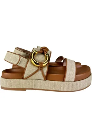 Coccinelle Sko, Dame, , 37 EU, Læder, Metallic Læder Sandaler