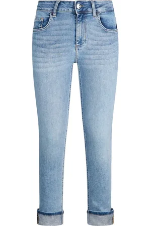 Liu Jo Jeans, Dame, Blå, W24, Uld, Skinny Jeans med Monogram Logo