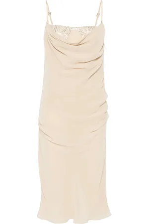 The Attico Kjole, Dame, Lyserød, XS, Uld, Purple Midi Dress Kvinder Mode