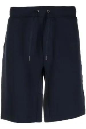 Ralph Lauren Shorts, Herre, Blå, XL, Bomuld, Marineblå Bermuda Shorts i Bomuld med Ikonisk Pony Broderi