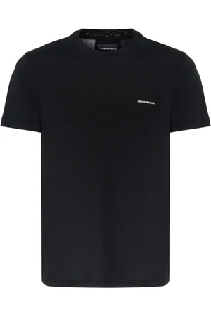 Emporio Armani Top, Herre, Sort, M, Bomuld, Sort T-shirt