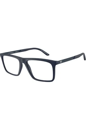 Emporio Armani Tilbehør, Herre, Blå, 53 MM, Uld, Stilfulde Briller Ea3253 i Blå