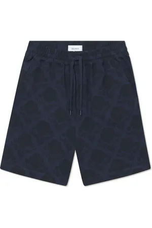 Les Deux Shorts, Herre, Blå, S, Bomuld, Blomster Shorts