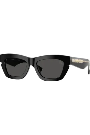 Burberry Tilbehør, Dame, Sort, 52 MM, Uld, Stilfulde solbriller i sort