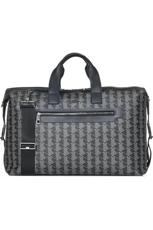 Lacoste Taske, Herre, Sort, ONE SIZE, Uld, Monogram Print Skuldertaske Sort