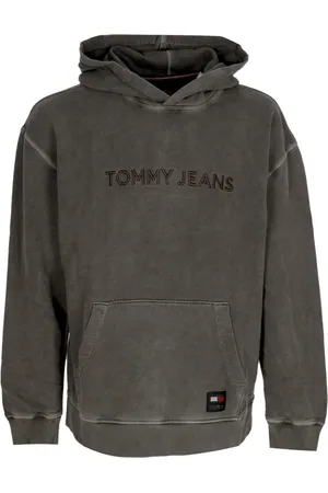 Tommy Hilfiger Sweathshirts & Hoodies, Herre, Sort, L, Bomuld, Klassisk Sort Hættetrøje Sweatshirt
