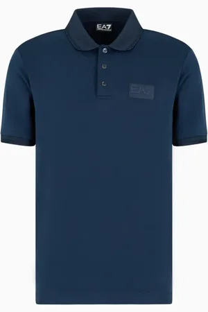 EA7 Top, Herre, Blå, M, Uld, Stilfulde T-shirts og Polos