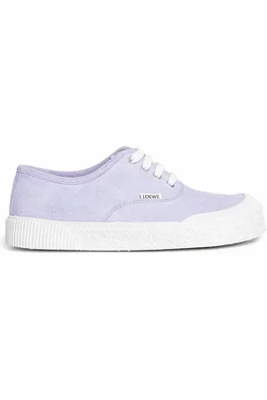 Loewe Sko, Dame, Lilla, 36 EU, Læder, Læder lavtop sneakers med logodetalje