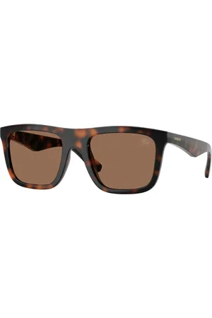 Burberry Tilbehør, Herre, Brun, 55 MM, Uld, Stilfulde solbriller i brun nuance
