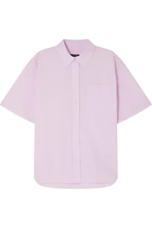 Soeur Bluser & Skjorter, Dame, Lyserød, M, Bomuld, Oversized Skjorte