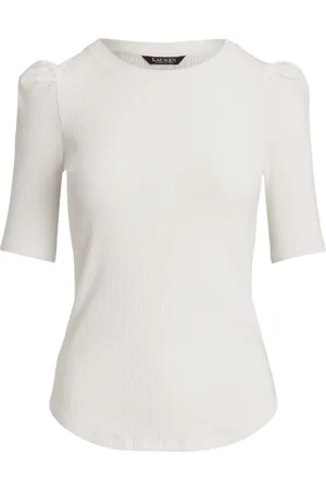 Ralph Lauren Top, Dame, Hvid, M, Lauren T-shirts og Polos Hvid