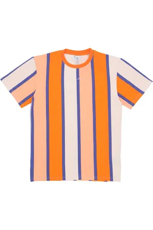 Karl Kani Top, Herre, Flerfarvet, XL, Bomuld, Signatur Stribe Tee Orange