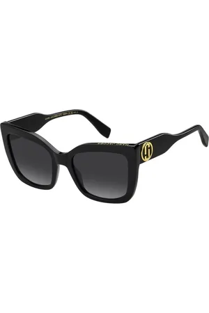 Marc Jacobs Tilbehør, Dame, Sort, 54 MM, Uld, Stilfulde solbriller i sort