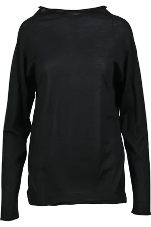 Fabiana Filippi Top, Dame, Sort, L, Cashmere, Kashmir Silke Blandingsstrik Top