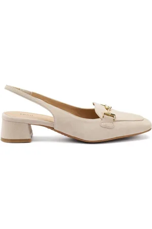 Frau Sko, Dame, , 39 EU, Suede, Suede slingback med gul accessory