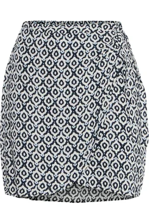 Ichi Nederdel, Dame, Sort, S, Eclipse Ikat Tile Nederdel