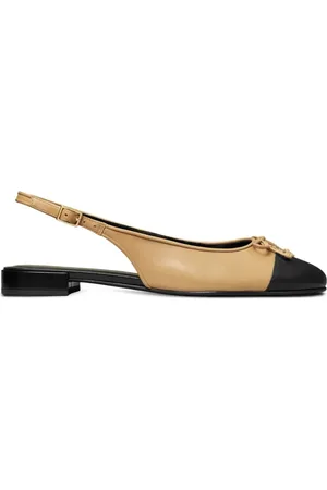 Tory Burch Sko, Dame, , 40 EU, Læder, Cap-Toe Slingback Ballet Sko