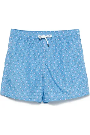 FEDELI Badetøj, Herre, Blå, M, Polyester, Polyester Badeshorts med Snøre