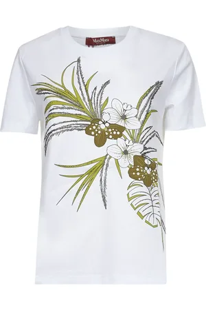 Max Mara Top, Dame, Hvid, XL, Elegant T-shirts og Polos Kollektion