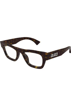 Gucci Tilbehør, Herre, Brun, 51 MM, Mode Briller i Sort