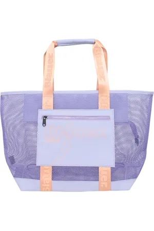 Blauer Taske, Dame, Lilla, ONE SIZE, Polyester, Polyester Strandtaske med forlomme