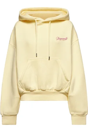 Jacquemus Sweathshirts & Hoodies, Dame, Gul, XS, Bomuld, Gul Hættetrøje med 50