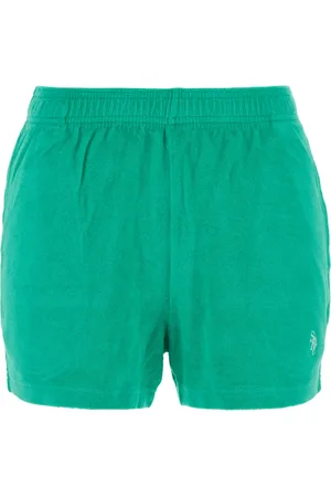 Sporty & Rich Shorts, Dame, Grøn, S, Denim, Afslappede Denim Shorts til Hverdagsbrug