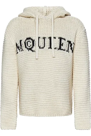 Alexander McQueen Sweathshirts & Hoodies, Herre, , S, Bomuld, Sweater med Sort Logo