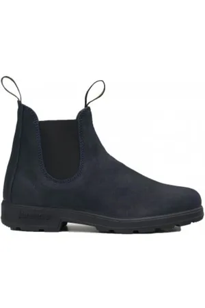 Blundstone Sko, Dame, Blå, 42 1/2 EU, Læder, Navy Blå Chelseastøvler i Ruskind