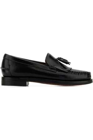 SEBAGO Sko, Herre, Sort, 43 EU, Læder, Sort Læder Paul Loafers