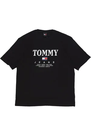 Tommy Hilfiger Top, Herre, Sort, M, Bomuld, Sort Twist Tee Kortærmet T-shirt