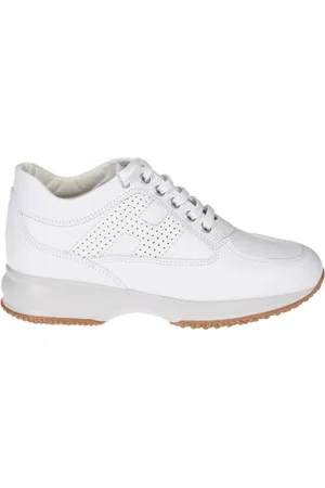 Hogan Sko, Dame, Hvid, 37 EU, Uld, Hvide Interaktive Sneakers til Kvinder