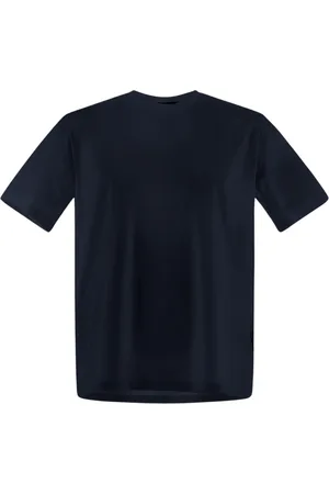 HERNO Top, Herre, Blå, 2XL, Bomuld, Superfin bomuld stræk T-shirt