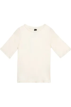 Oltre Top, Dame, Hvid, 2XL, Satin, Trekvartærmet satin T-shirt