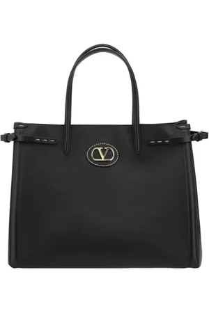 VALENTINO GARAVANI Taske, Dame, Sort, ONE SIZE, Uld, Stilfuld Roman Stud Tote Bag