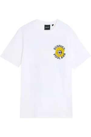 Lyle & Scott Top, Herre, Hvid, XS, SS T-shirts Sunnies Pool Bar Grafisk T-shirt