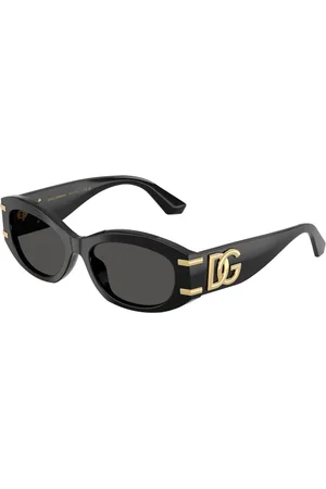 Dolce & Gabbana Tilbehør, Dame, Sort, 55 MM, Uld, Stilfulde solbriller Dg4502 i sort