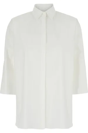 ANTONELLI Bluser & Skjorter, Dame, Hvid, S, Bomuld, Hvid Oversize Skjorte til Kvinder