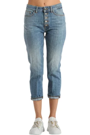 Dondup Jeans, Dame, Blå, W29, Bomuld, Bomuld Jeans med Koons Gioiello Stil