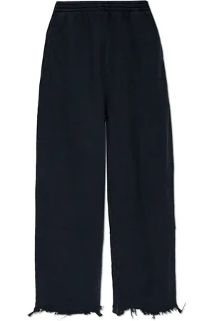 Balenciaga Bukser, Dame, Sort, S, Bomuld, Sweatpants med vintage effekt