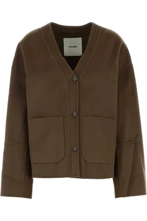 Nanushka Jakke, Dame, Brun, M, Uld, Oversize Uldblanding Dodie Cardigan