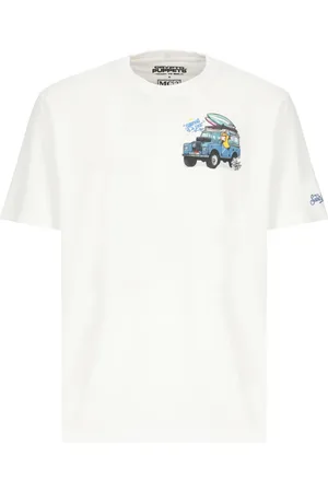 MC2 SAINT BARTH Top, Herre, Hvid, L, Bomuld, Surfing Life Bomuld T-shirt