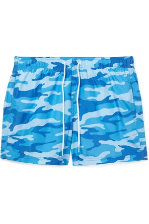 Sundek Badetøj, Herre, Blå, XL, Polyester, Mønstret polyester badebukser