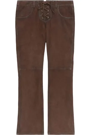 Isabel Marant Jeans, Dame, Brun, XS, Cognac Brun Snørebukser