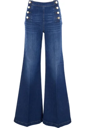Twin-Set Jeans, Dame, Blå, W26, Bomuld, Jeans Sæt til Kvinder