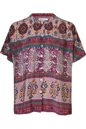 Lollys Laundry Bluser & Skjorter, Dame, Flerfarvet, S, Bomuld, Blomsterprint Sommer Skjorte